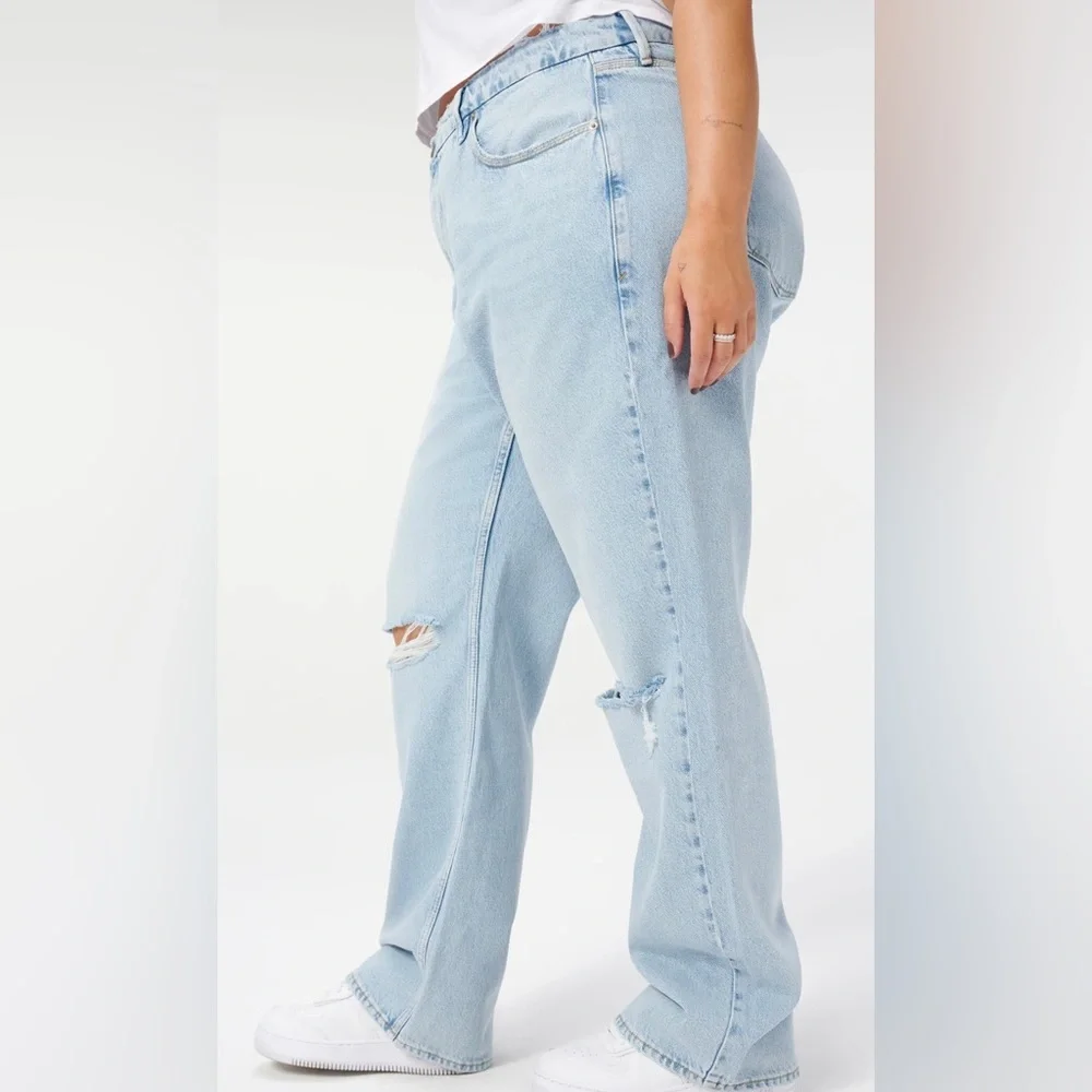 NWT Good American Good 90’s Jeans Blue542 Size 18, Inseam 32 - Picture 3 of 3